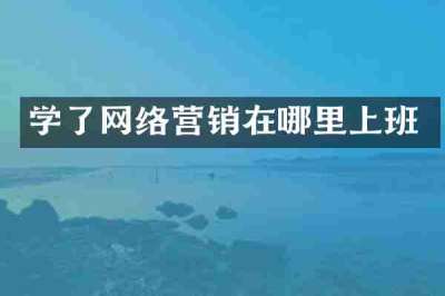 学了网络营销在哪里上班