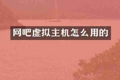 网吧虚拟主机怎么用的