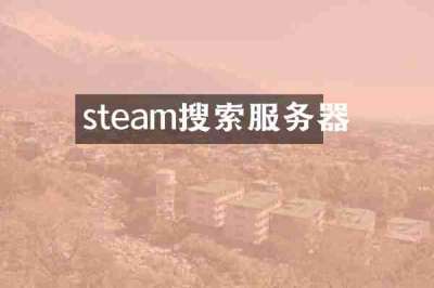 steam搜索服务器