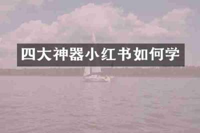 四大神器小红书如何学