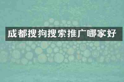 成都搜狗搜索推广哪家好