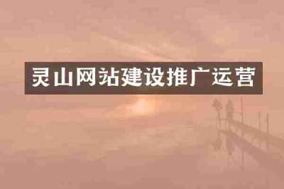 灵山网站建设推广运营