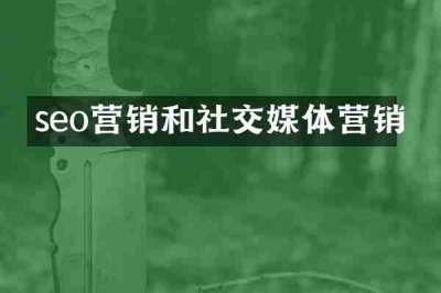 seo营销和社交媒体营销