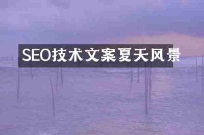 SEO技术文案夏天风景