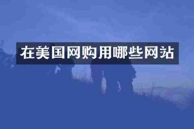 在美国网购用哪些网站