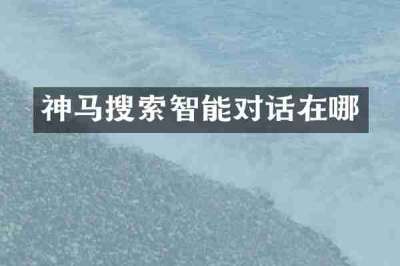 神马搜索智能对话在哪