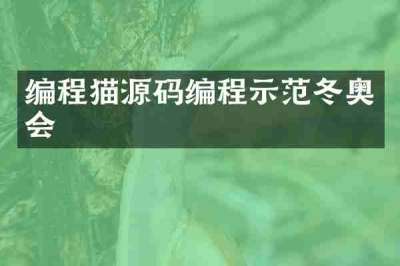 编程猫源码编程示范冬奥会