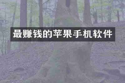 最赚钱的苹果手机软件