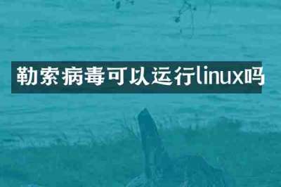 勒索病毒可以运行linux吗