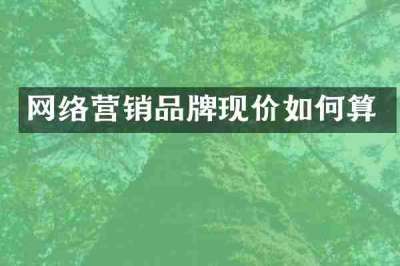 网络营销品牌现价如何算