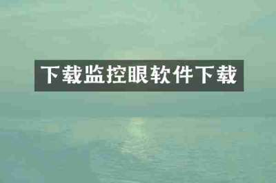 下载监控眼软件下载