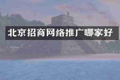 北京招商网络推广哪家好