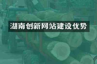 湖南创新网站建设优势
