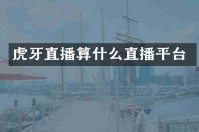 虎牙直播算什么直播平台