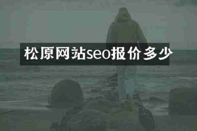 松原网站seo报价多少