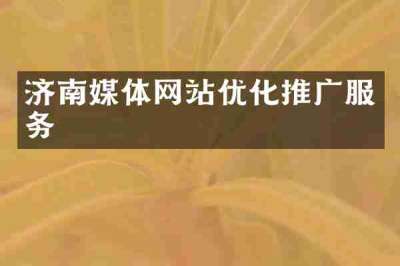济南媒体网站优化推广服务