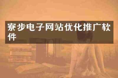 寮步电子网站优化推广软件