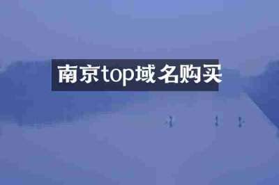 南京top域名购买
