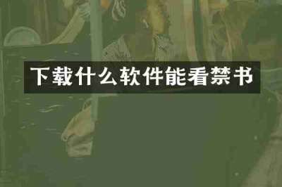 下载什么软件能看禁书