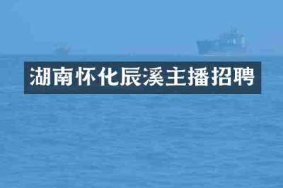 湖南怀化辰溪主播招聘