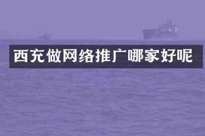 西充做网络推广哪家好呢