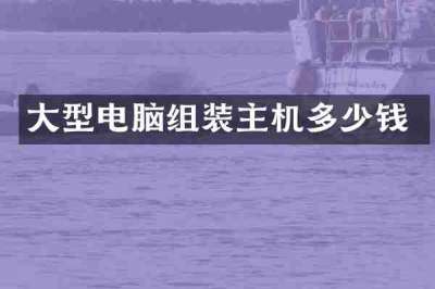 大型电脑组装主机多少钱