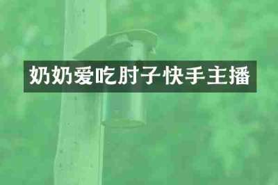 奶奶爱吃肘子快手主播