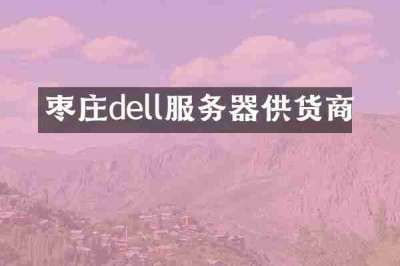 枣庄dell服务器供货商