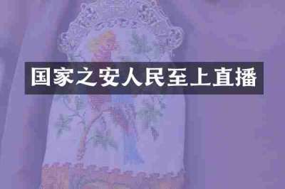 国家之安人民至上直播