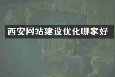西安网站建设优化哪家好