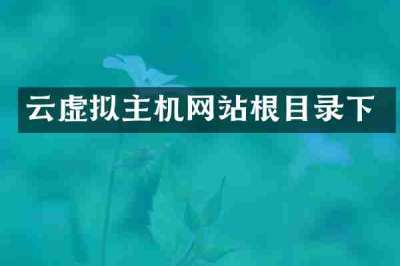 云虚拟主机网站根目录下