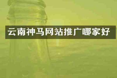 云南神马网站推广哪家好