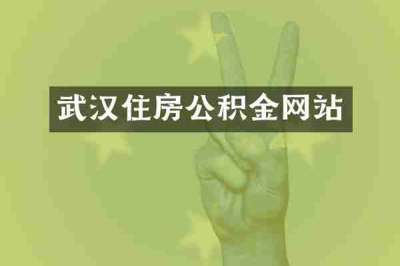 武汉住房公积金网站