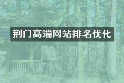 荆门高端网站排名优化