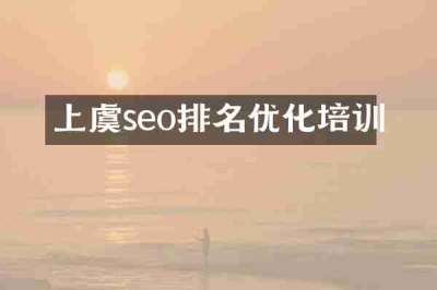 上虞seo排名优化培训