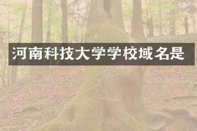 河南科技大学学校域名是