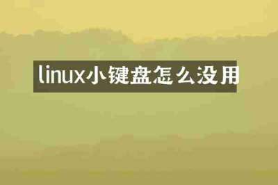 linux小键盘怎么没用