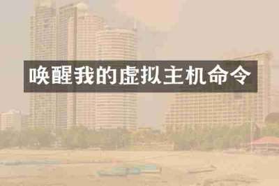 唤醒我的虚拟主机命令
