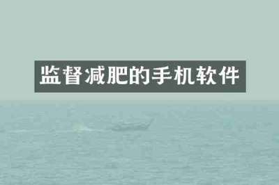 监督减肥的手机软件