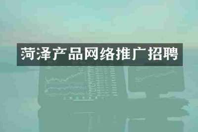 菏泽产品网络推广招聘