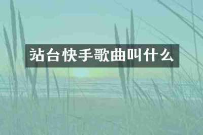站台快手歌曲叫什么