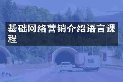 基础网络营销介绍语言课程