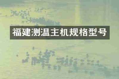 福建测温主机规格型号