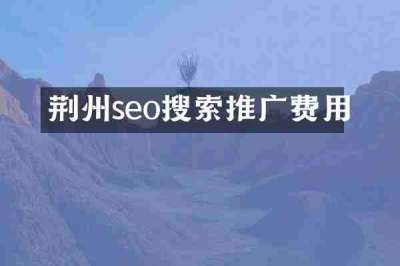 荆州seo搜索推广费用