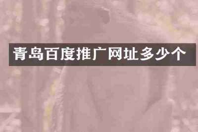 青岛百度推广网址多少个