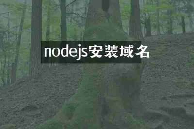nodejs安装域名