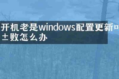 开机老是windows配置更新失败怎么办