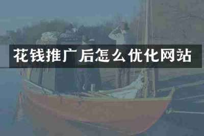 花钱推广后怎么优化网站