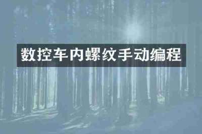 数控车内螺纹手动编程