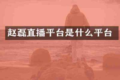 赵磊直播平台是什么平台